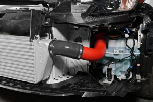 Subaru WRX Front Mount Intercooler - Perrin Performance - Red Tubes & Silver Core - `22-`25 Subaru WRX Front Mount Intercooler - Perrin Performance - Red Tubes & Silver Core - `22-`25